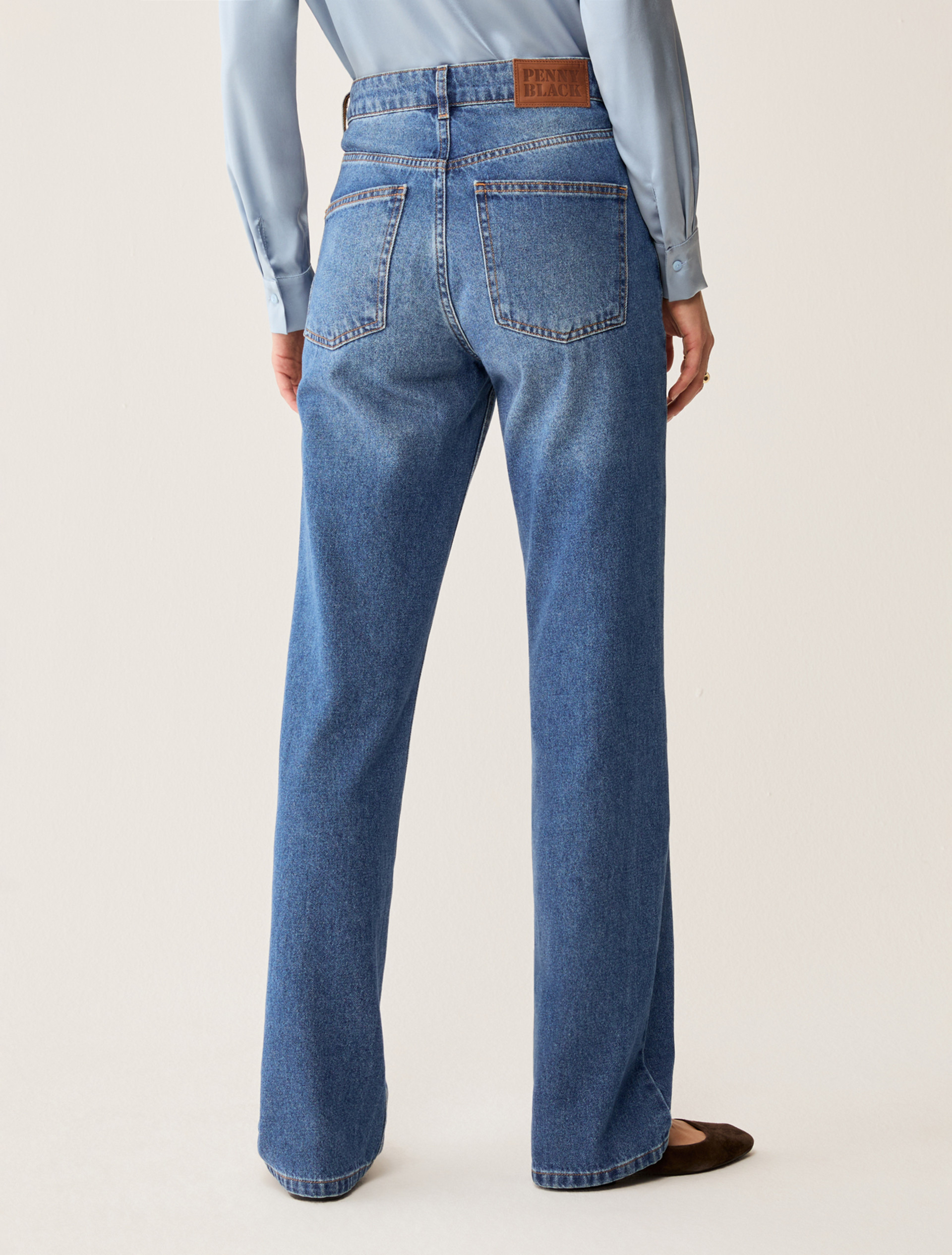 Straight-fit jeans - NAVY - pennyblack