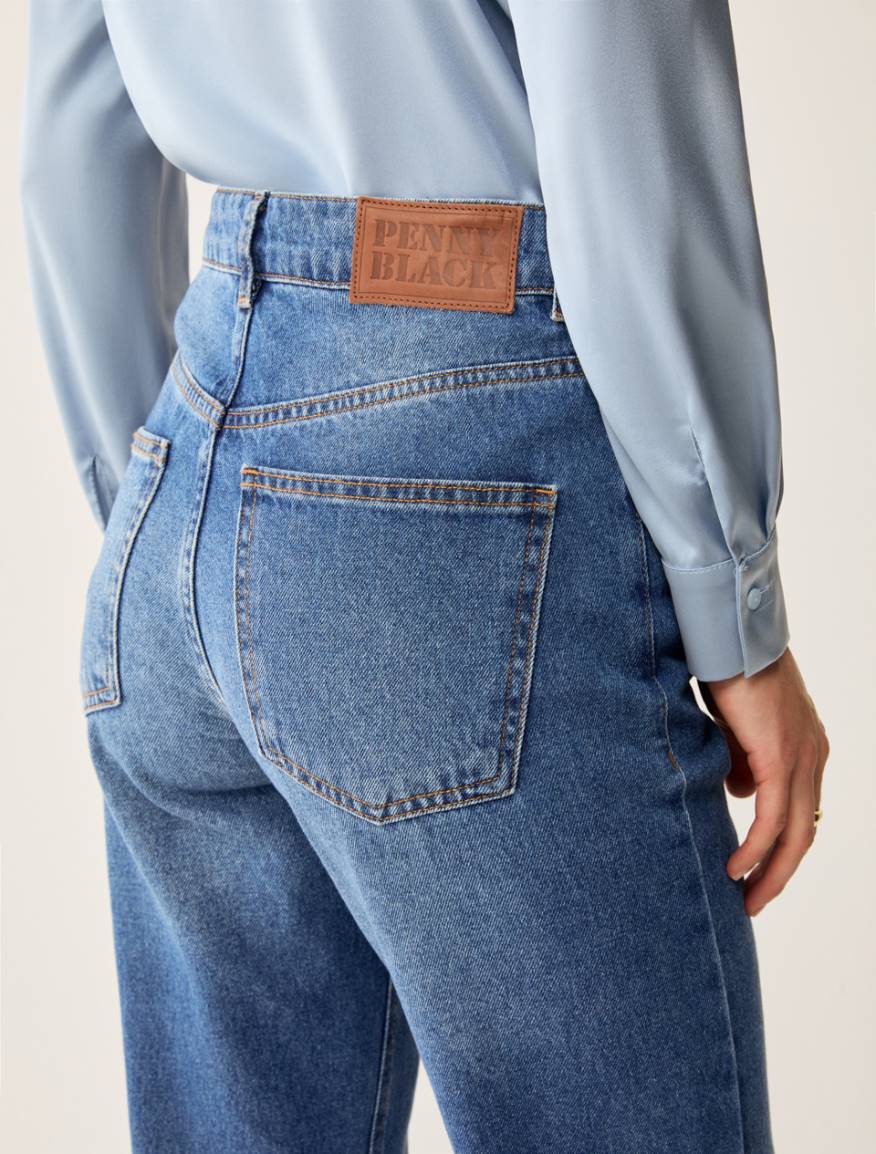 Straight-fit jeans - NAVY - Pennyblack - 4