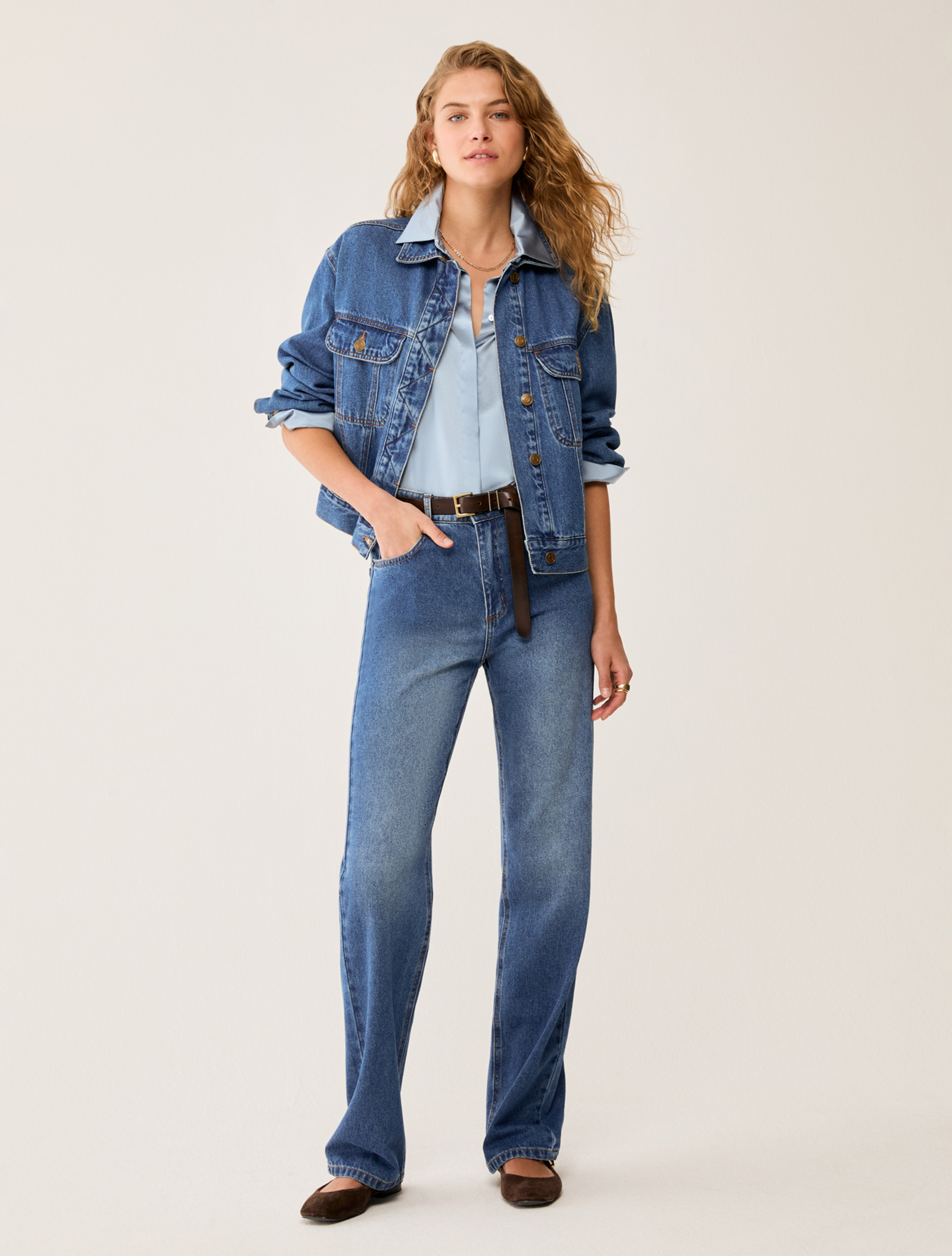 Straight-fit jeans - NAVY - pennyblack