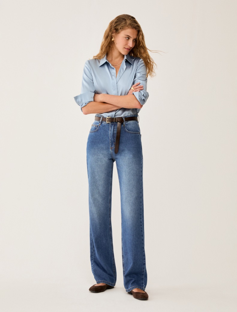 Straight-fit jeans - NAVY - pennyblack