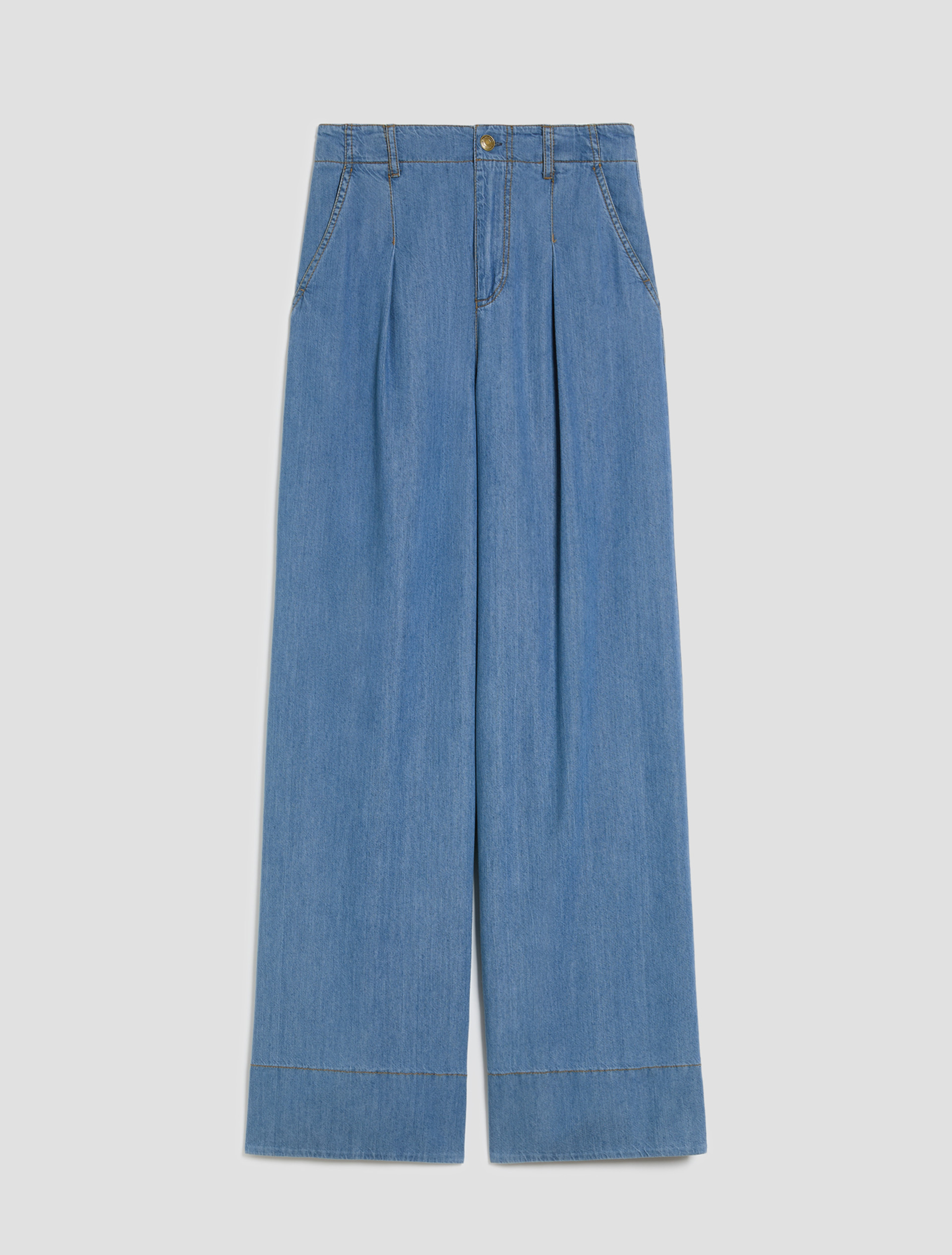 Wide jeans in lightweight denim - NAVY - pennyblack