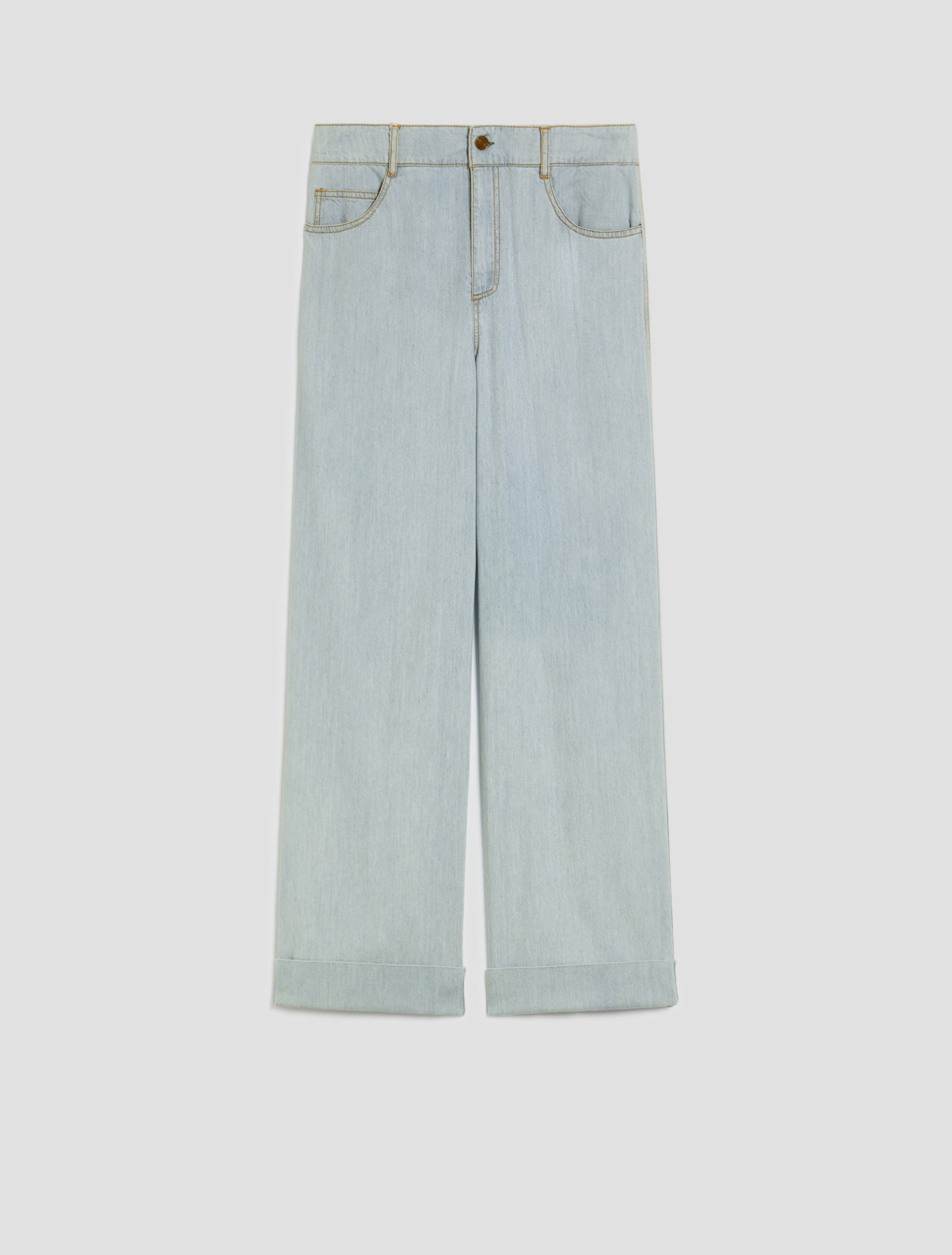 Lightweight straight-leg jeans - LIGHT BLUE - pennyblack
