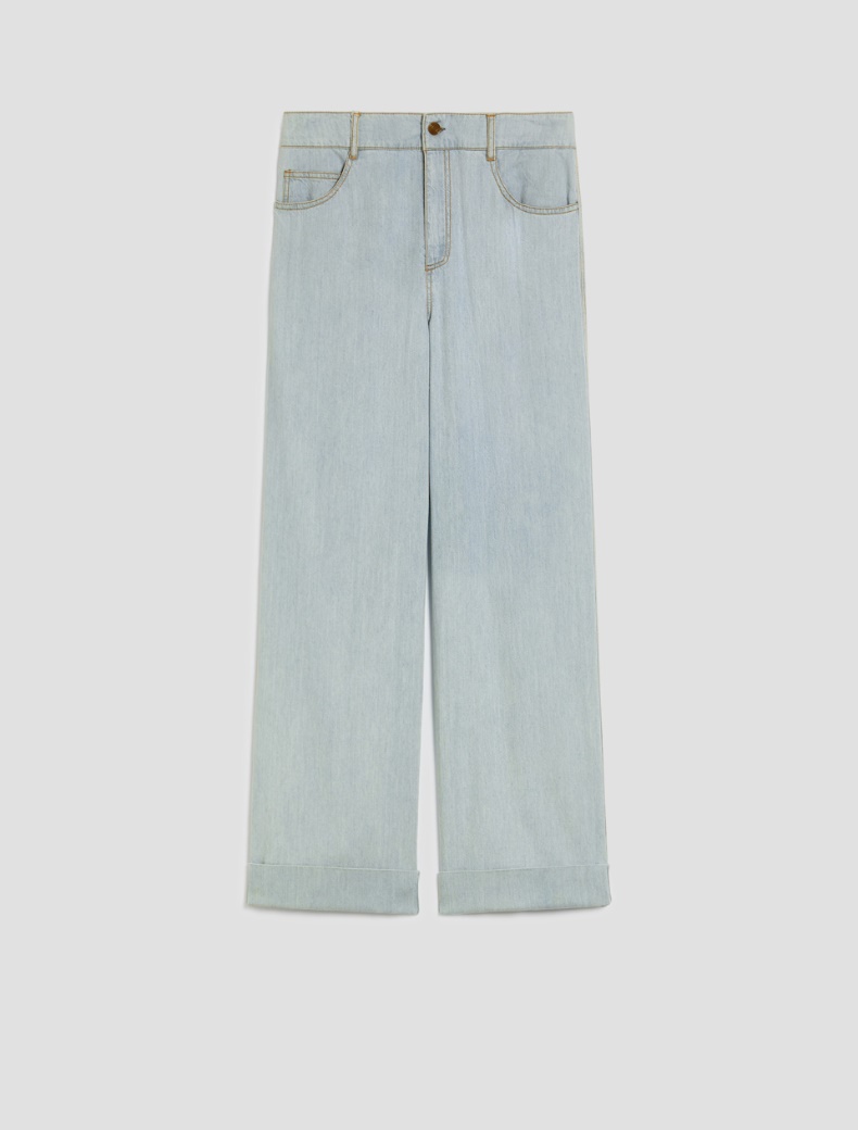 Lightweight straight-leg jeans - LIGHT BLUE - pennyblack
