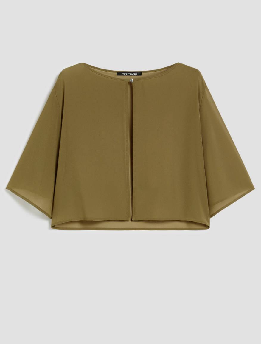 Georgette shrug - GREEN - Pennyblack - 2