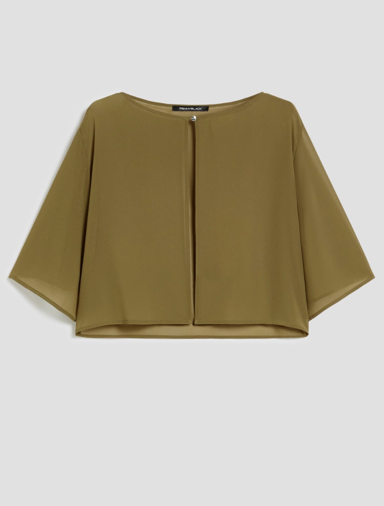 Georgette shrug - GREEN - pennyblack