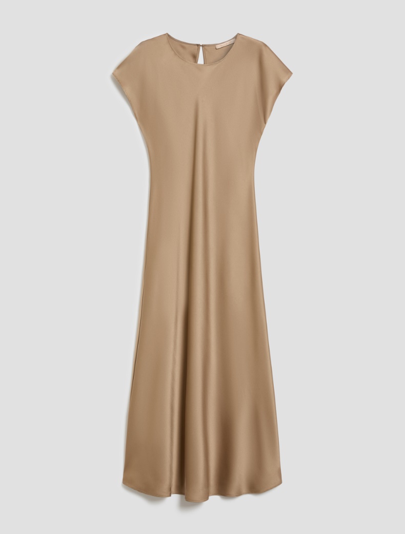 Double satin midi dress - SAND - pennyblack