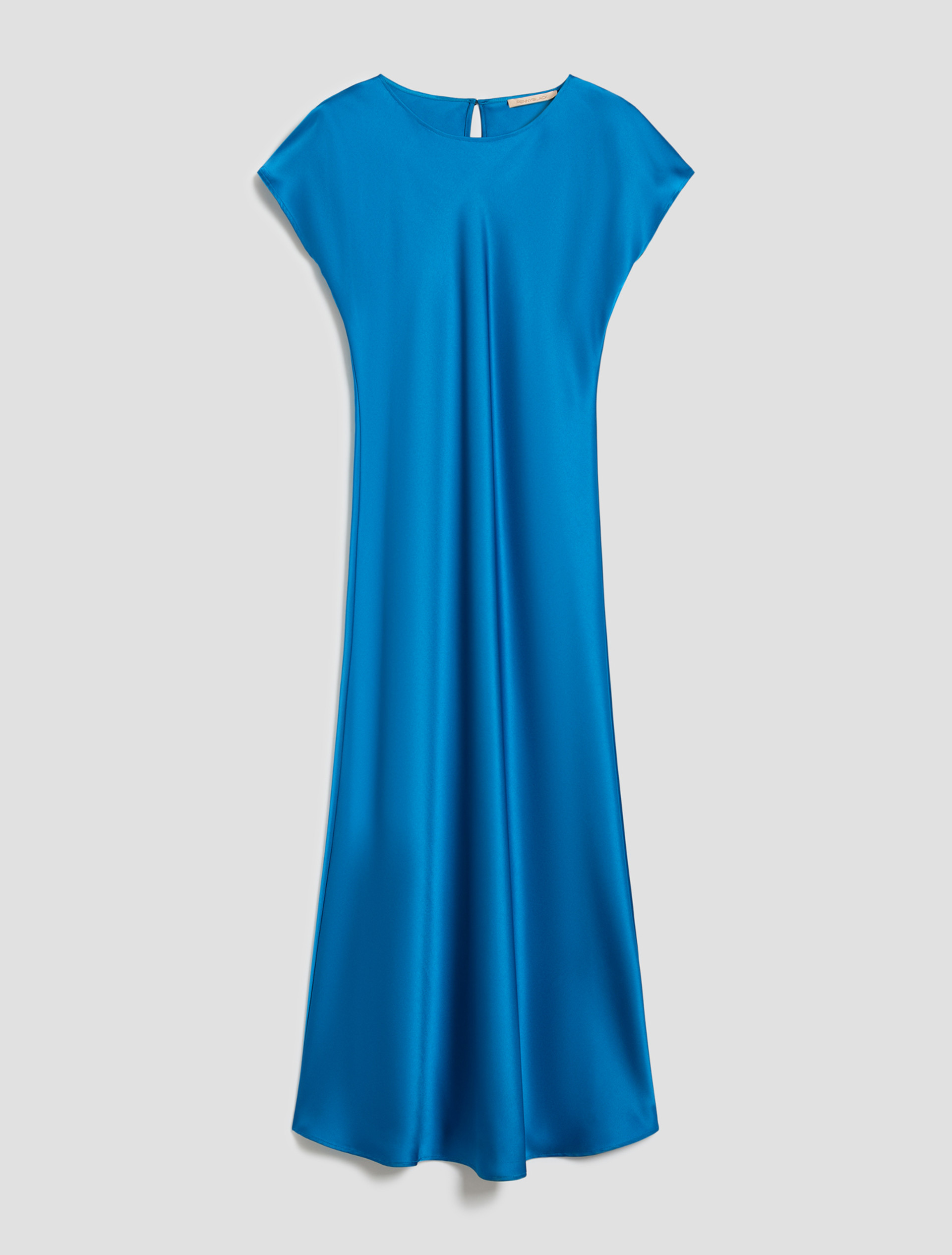 Abito midi in doppio raso - TURCHESE - pennyblack