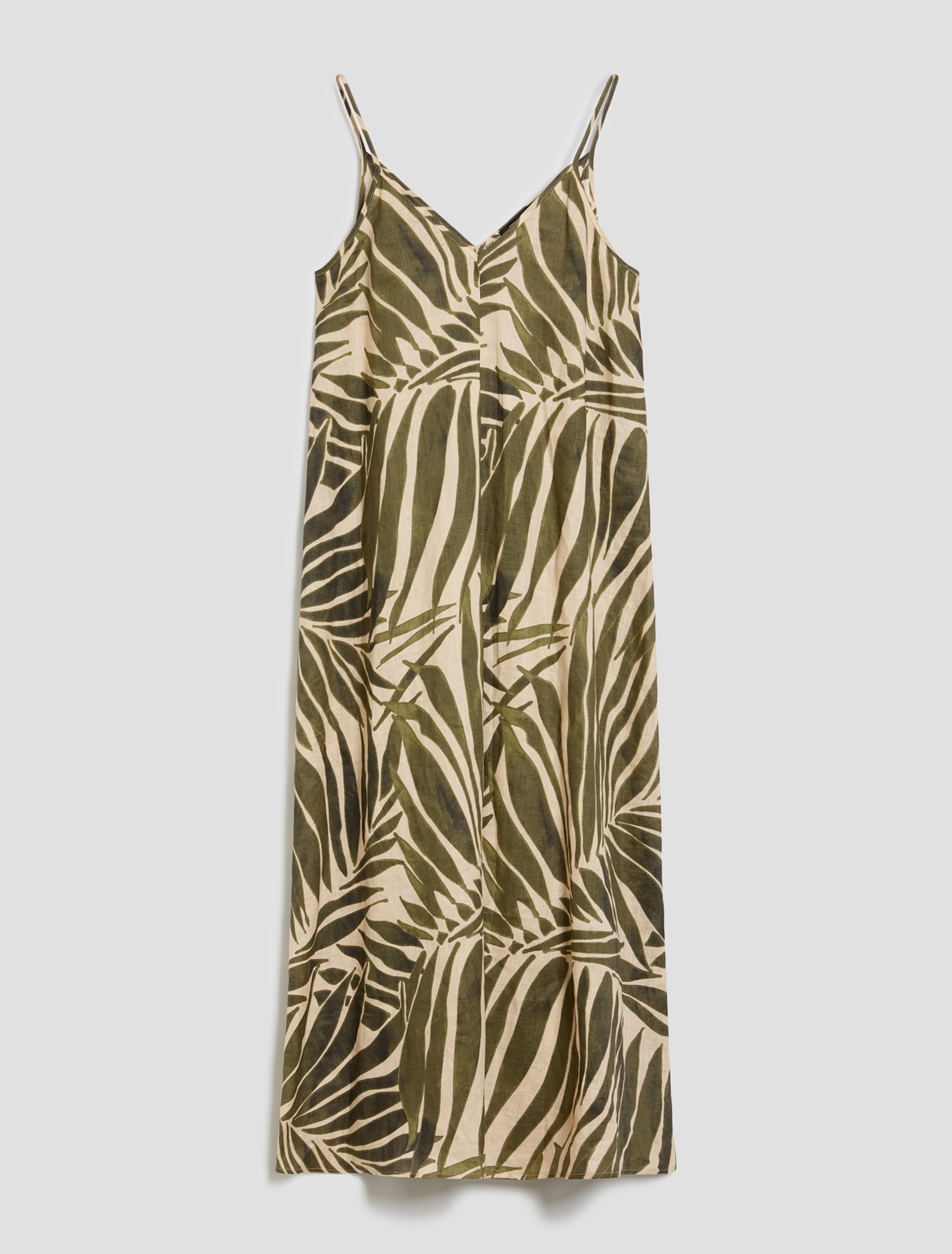 Printed linen midi dress - ROPE - pennyblack