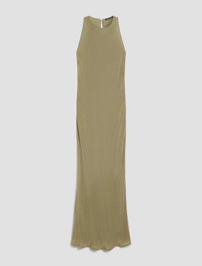 Abito in tessuto fluido - KAKI - pennyblack