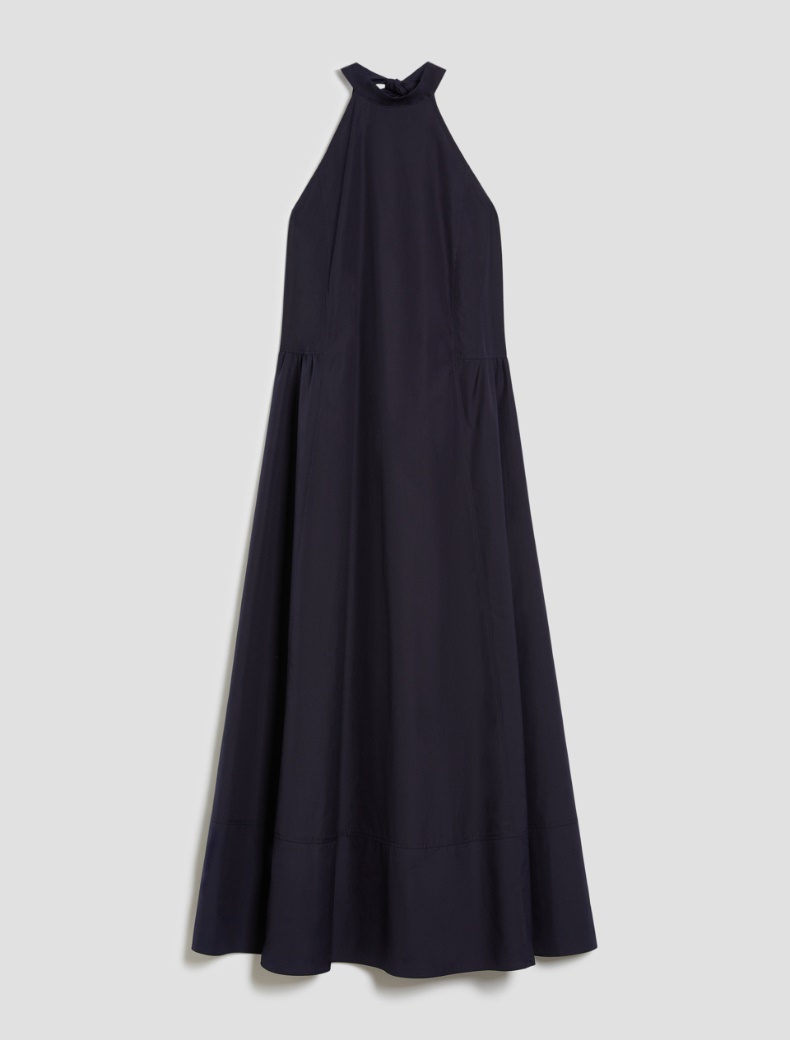 Poplin halterneck dress - NAVY - pennyblack