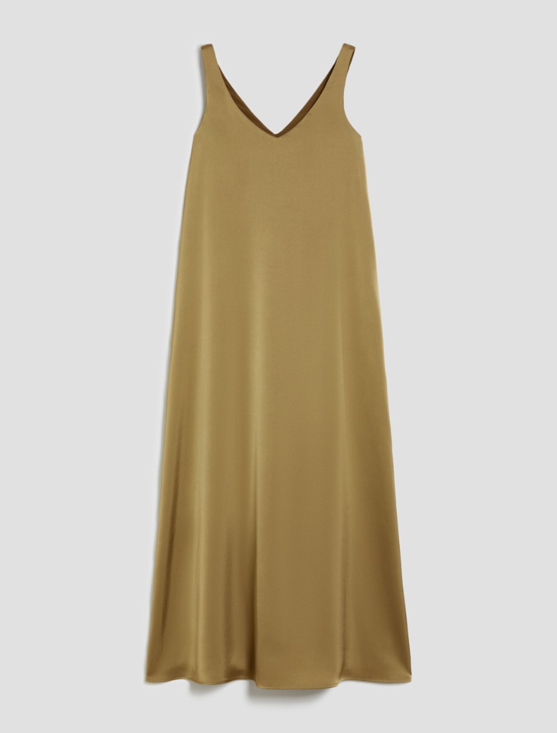 Double satin midi dress - GREEN - pennyblack