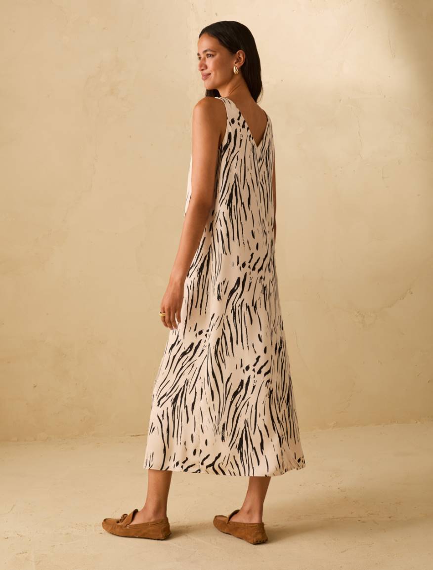 Double satin midi dress - IVORY - Pennyblack - 3