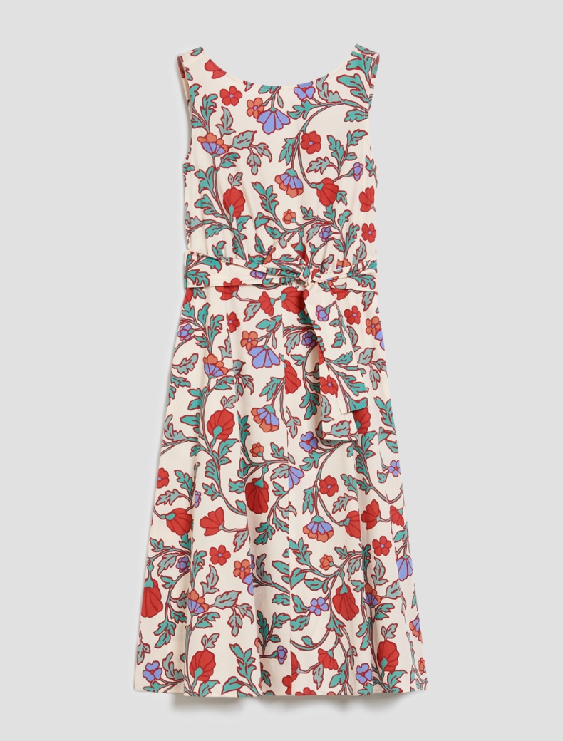 Fit & flare poplin dress - WHITE - pennyblack