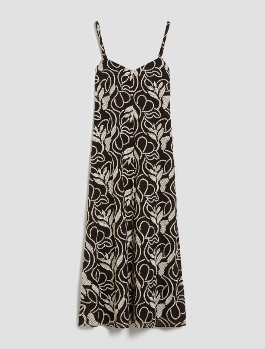 Slip dress in embroidered muslin - BLACK - Pennyblack - 2