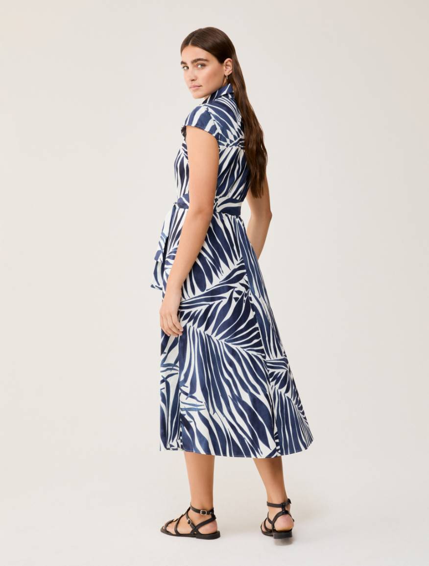 Poplin midi shirt dress - WHITE - Pennyblack - 3