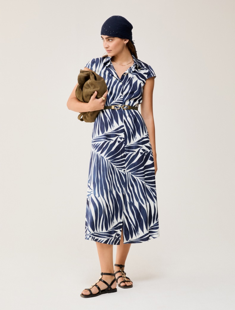 Poplin midi shirt dress - WHITE - pennyblack