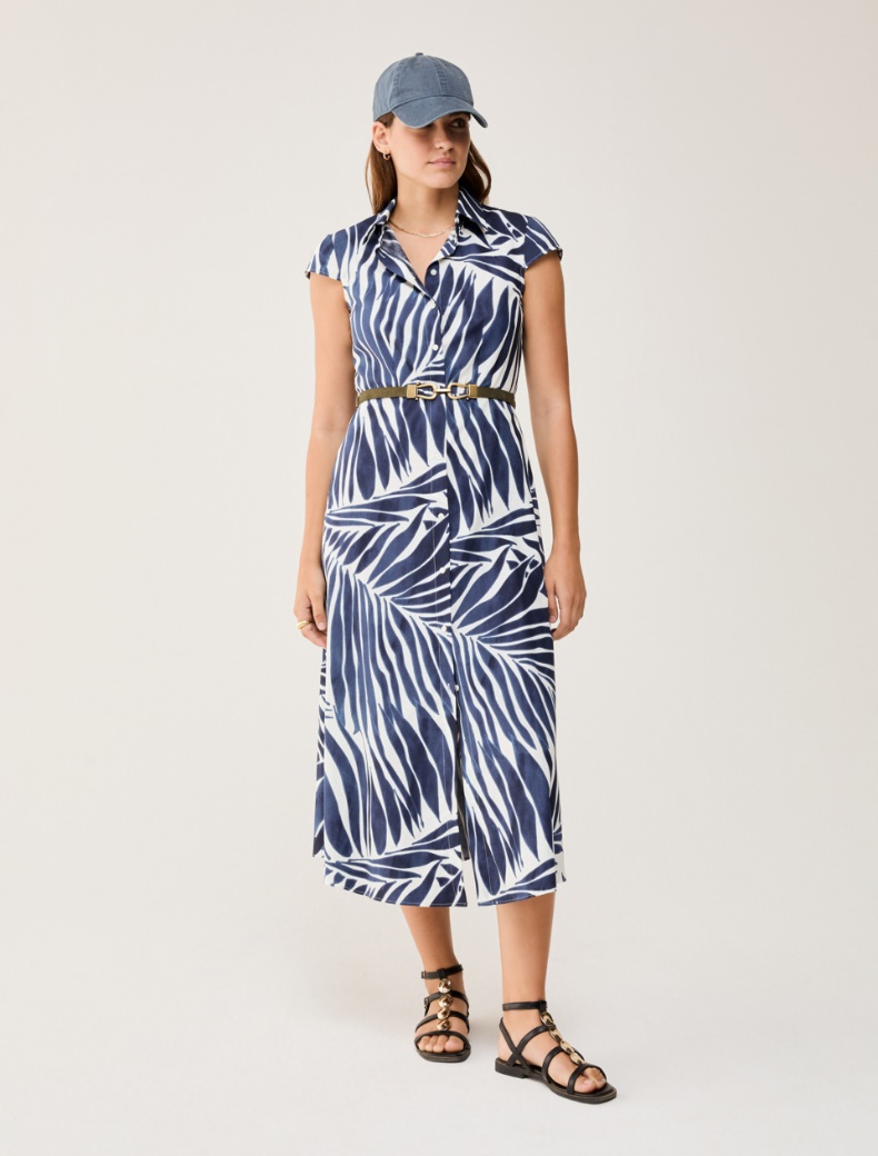 Poplin midi shirt dress - WHITE - pennyblack