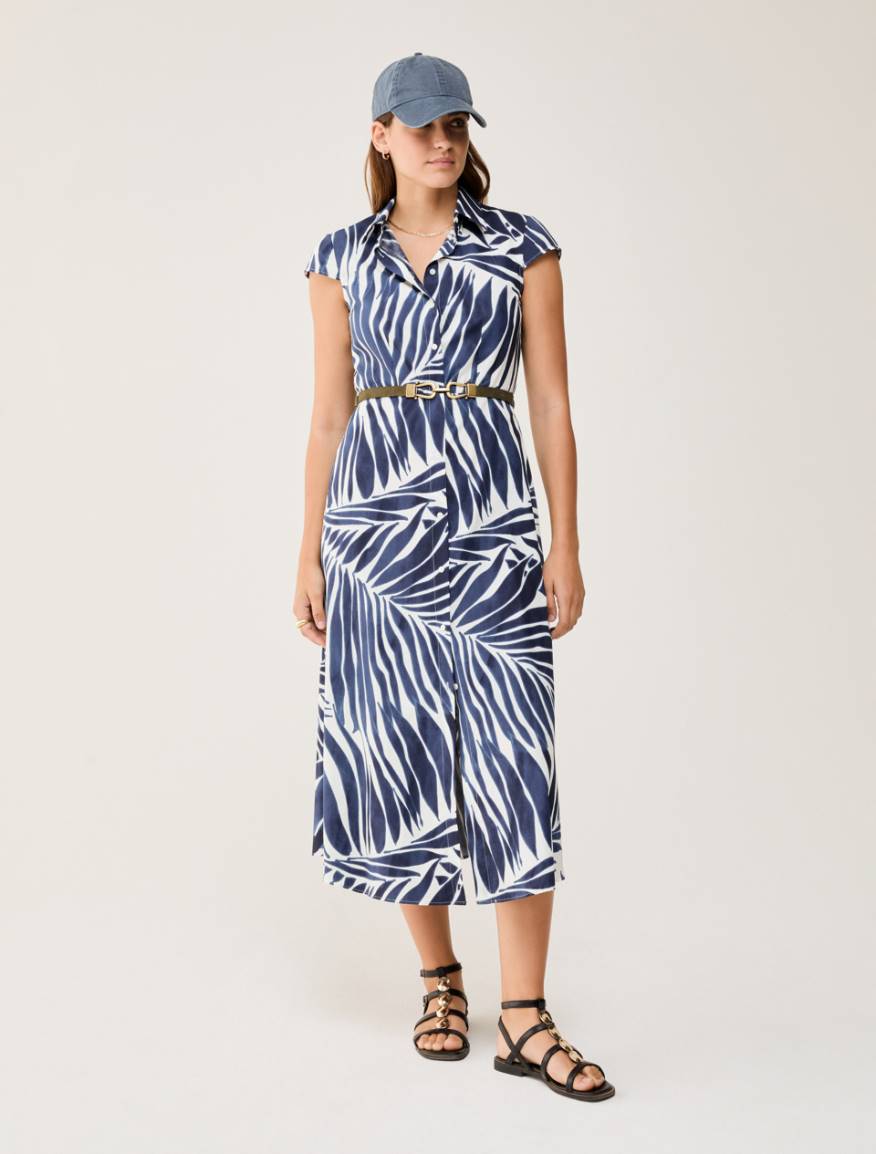 Poplin midi shirt dress - WHITE - Pennyblack