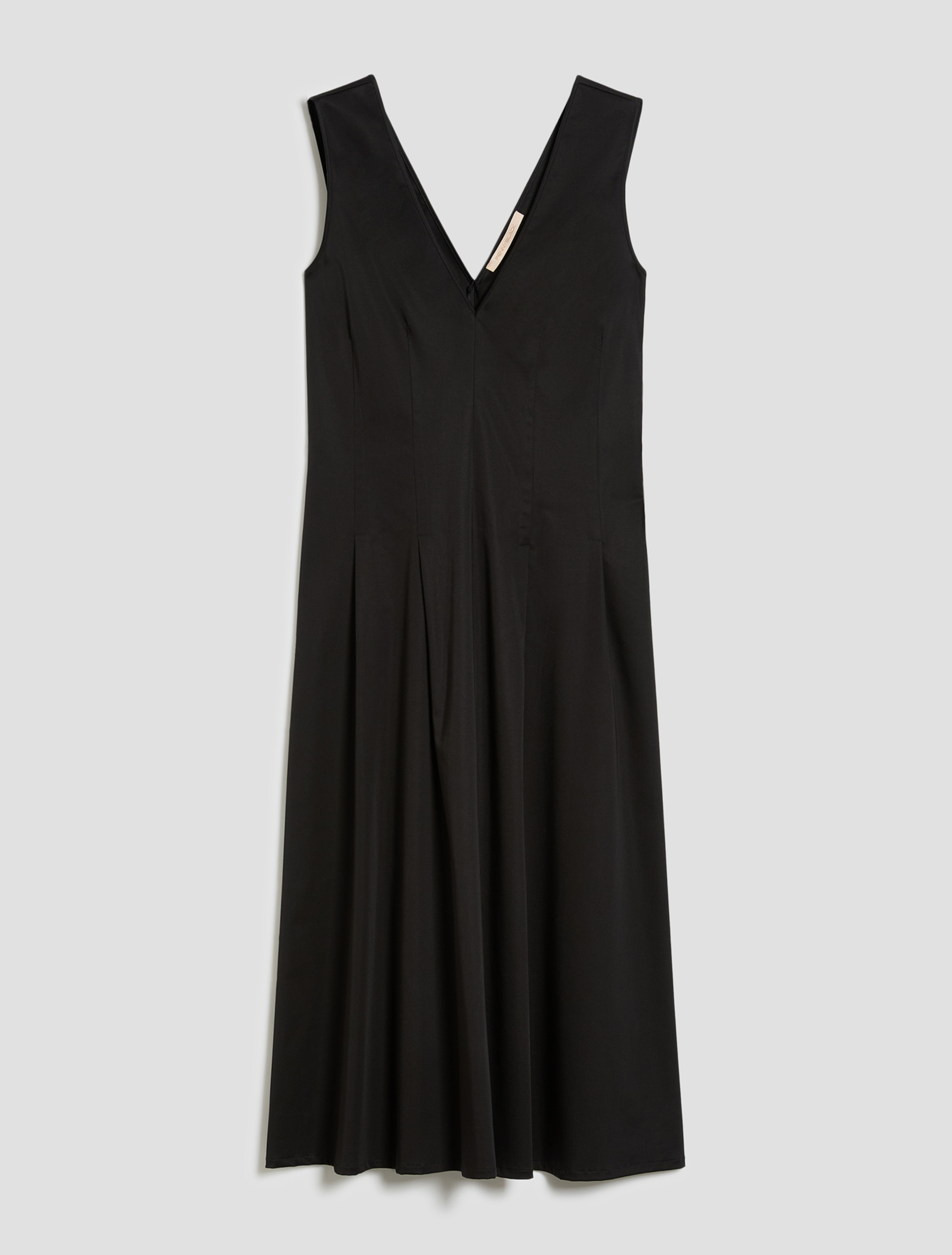 Fit & flare dress in matte satin - BLACK - pennyblack