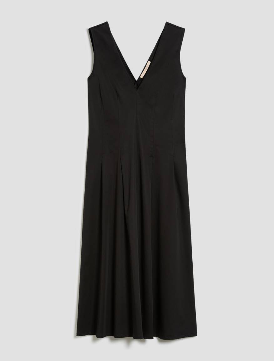 Fit & flare dress in matte satin - BLACK - Pennyblack - 2