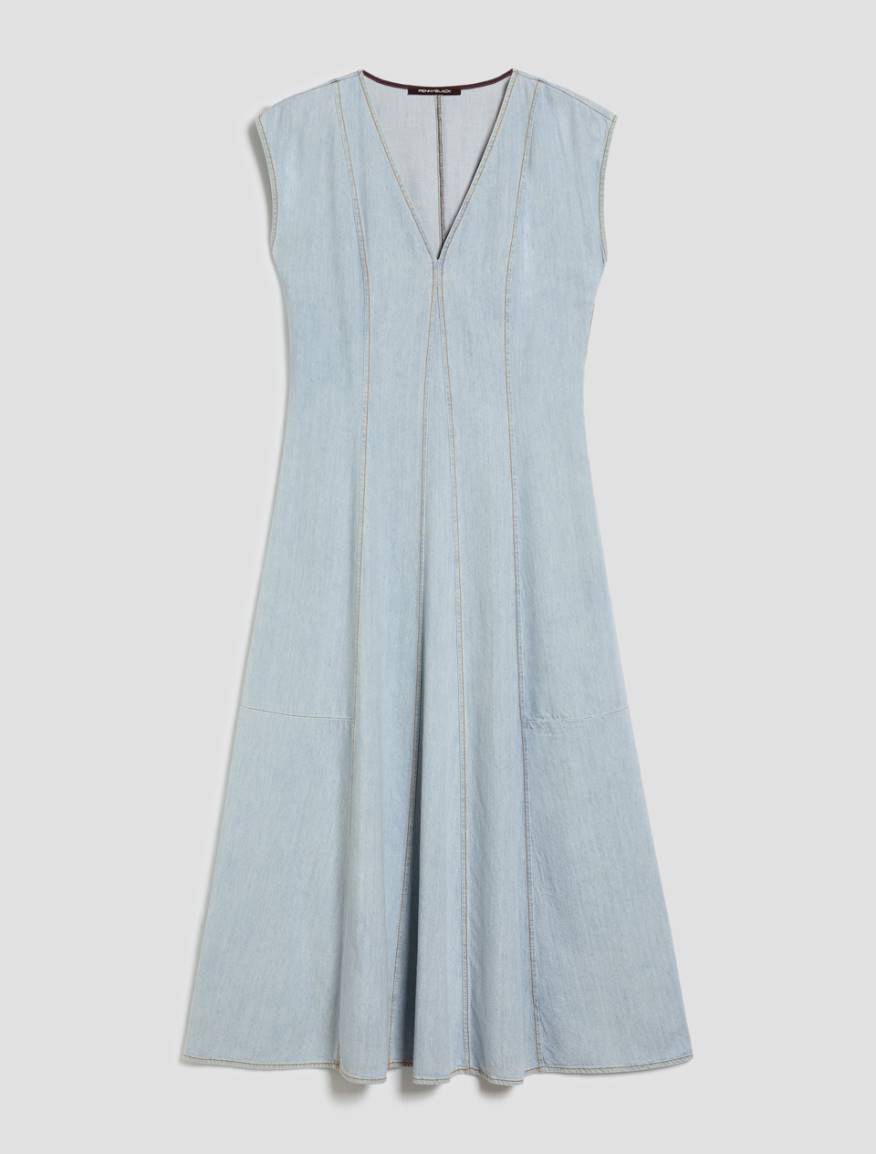 Lightweight denim midi dress - LIGHT BLUE - Pennyblack - 2