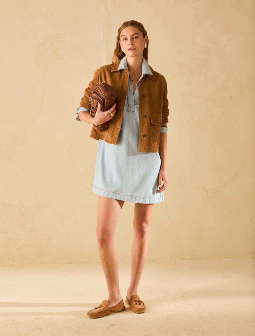 Tunic dress in lightweight denim - LIGHT BLUE - Pennyblack - 5