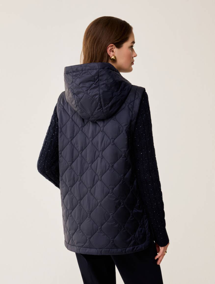 Hooded padded gilet - NAVY - Pennyblack - 3