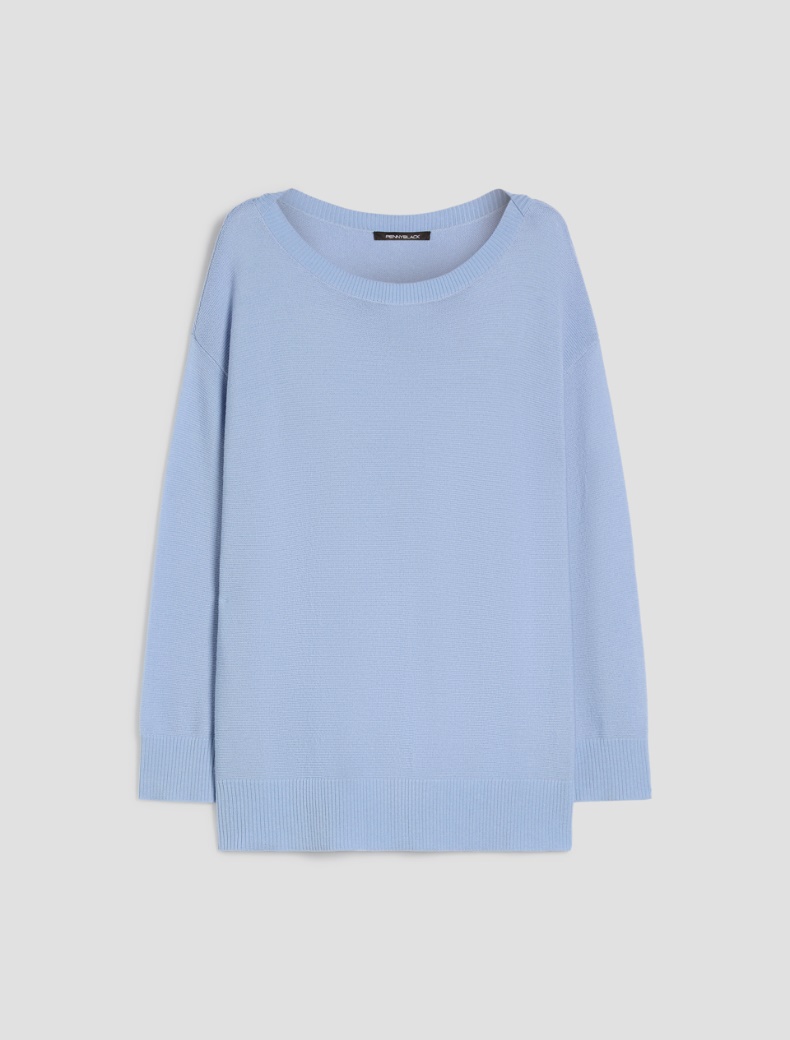 Oversized lightweight wool sweater Oversized lightweight wool sweater - LIGHT BLUE - pennyblack