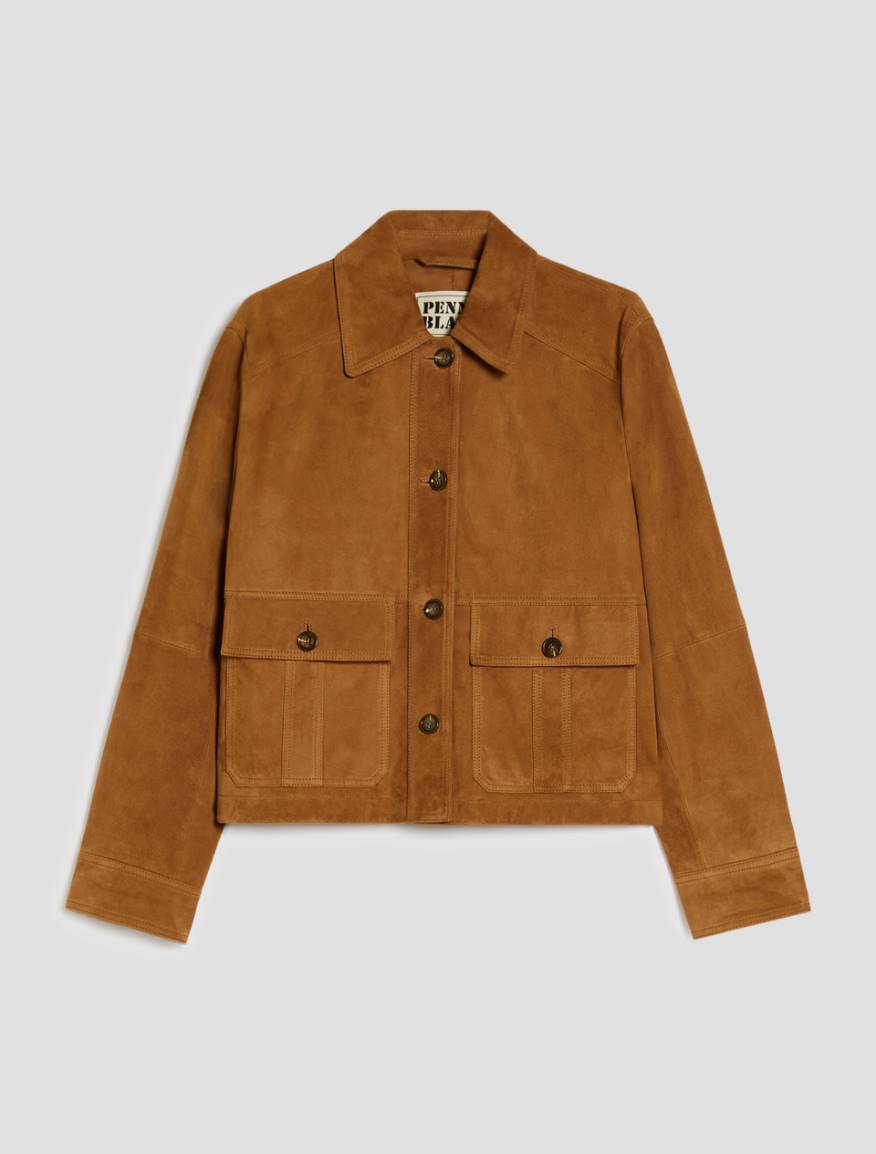 Suede jacket - TOBACCO BROWN - Pennyblack - 2