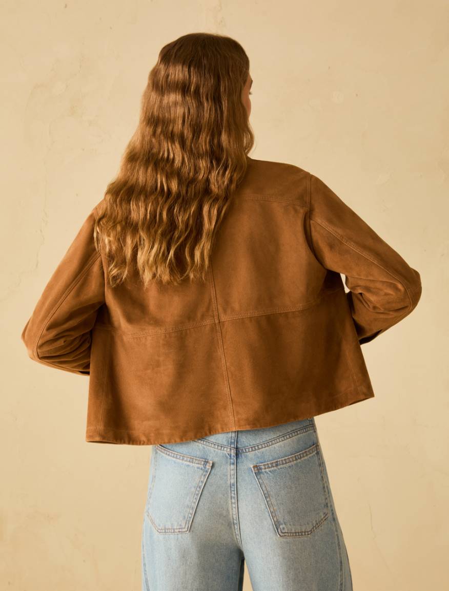 Suede jacket - TOBACCO BROWN - Pennyblack - 3