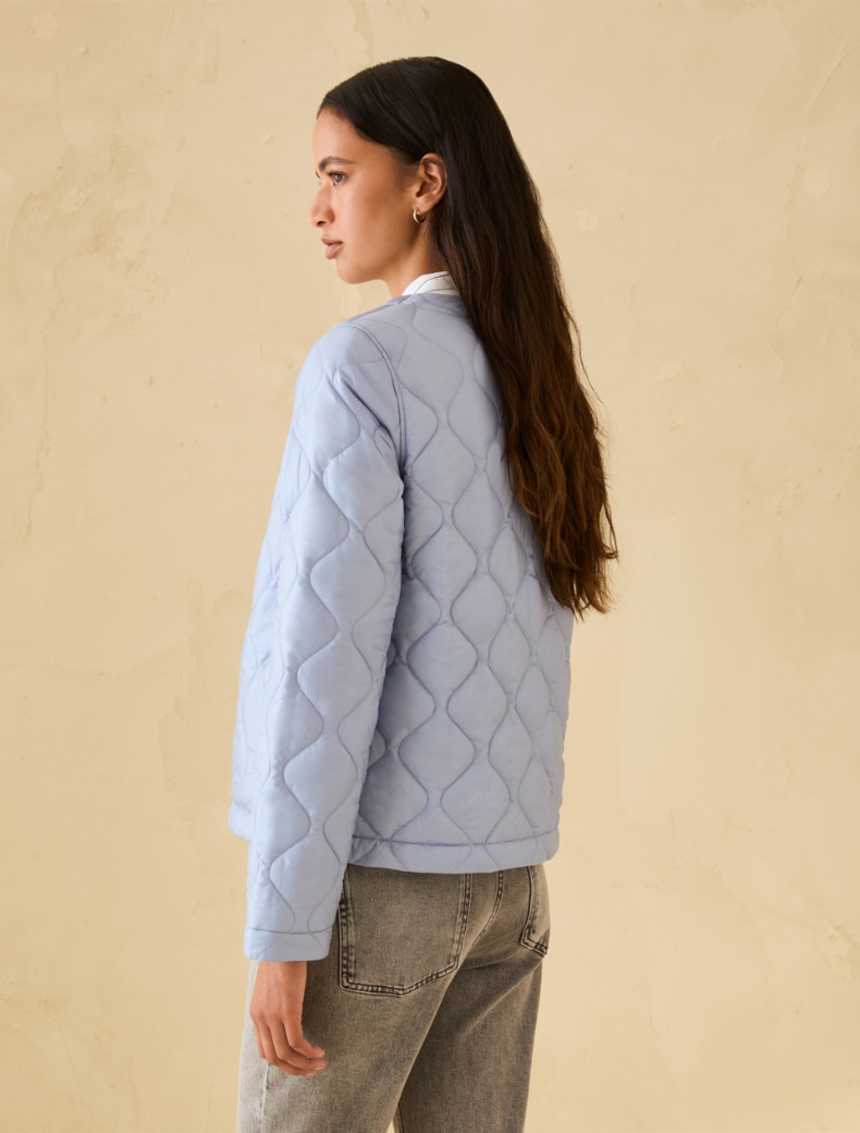 Reversible padded jacket - LIGHT BLUE - pennyblack