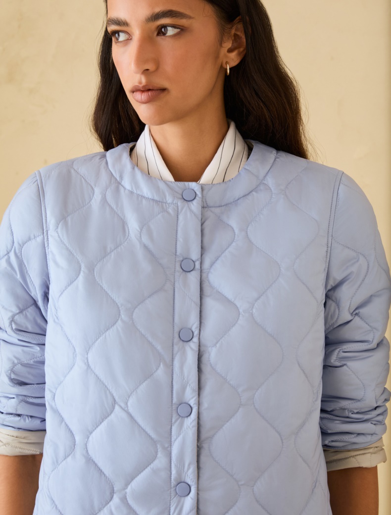 Reversible padded jacket - LIGHT BLUE - pennyblack
