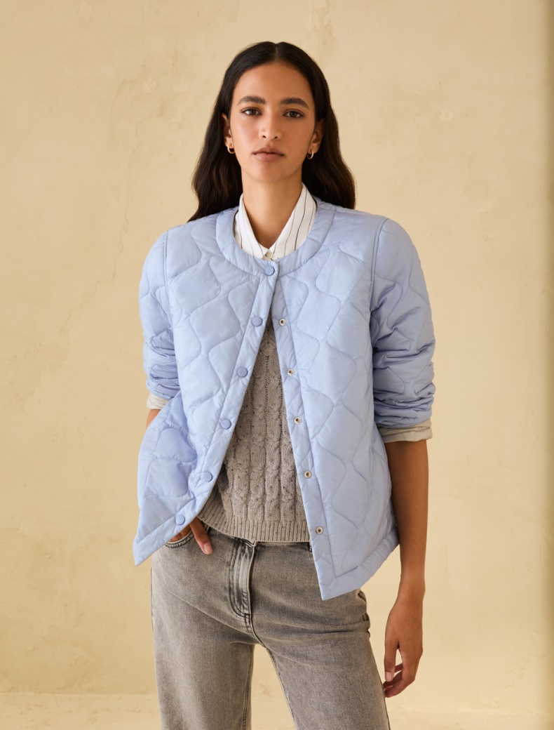 Reversible padded jacket - LIGHT BLUE - pennyblack