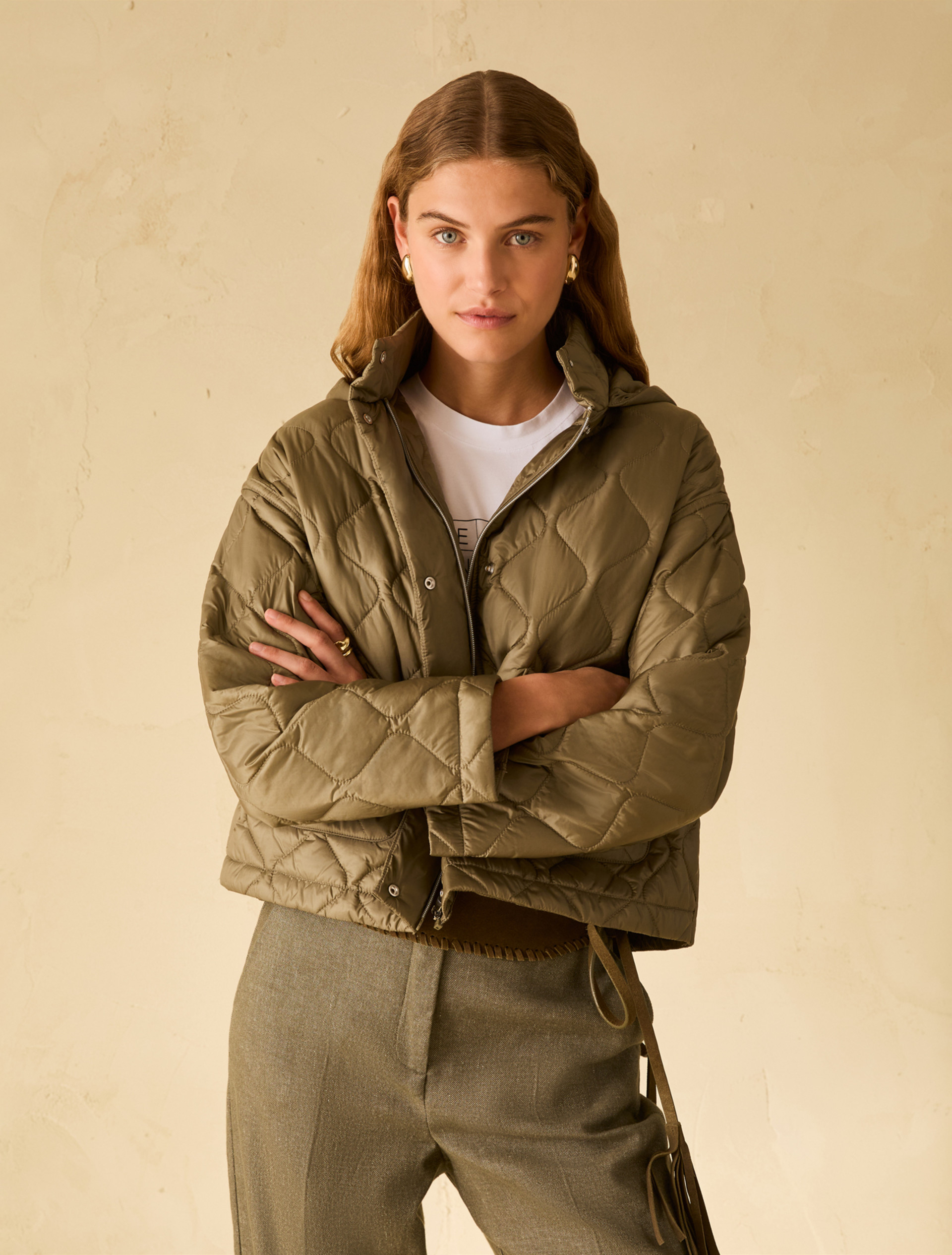 Light padded jacket - KAKI - pennyblack