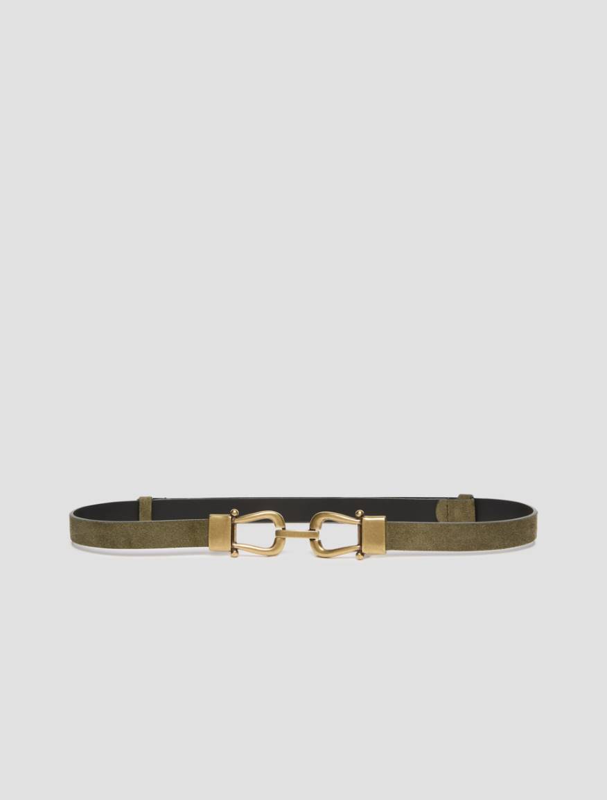 Suede belt - KAKI - Pennyblack