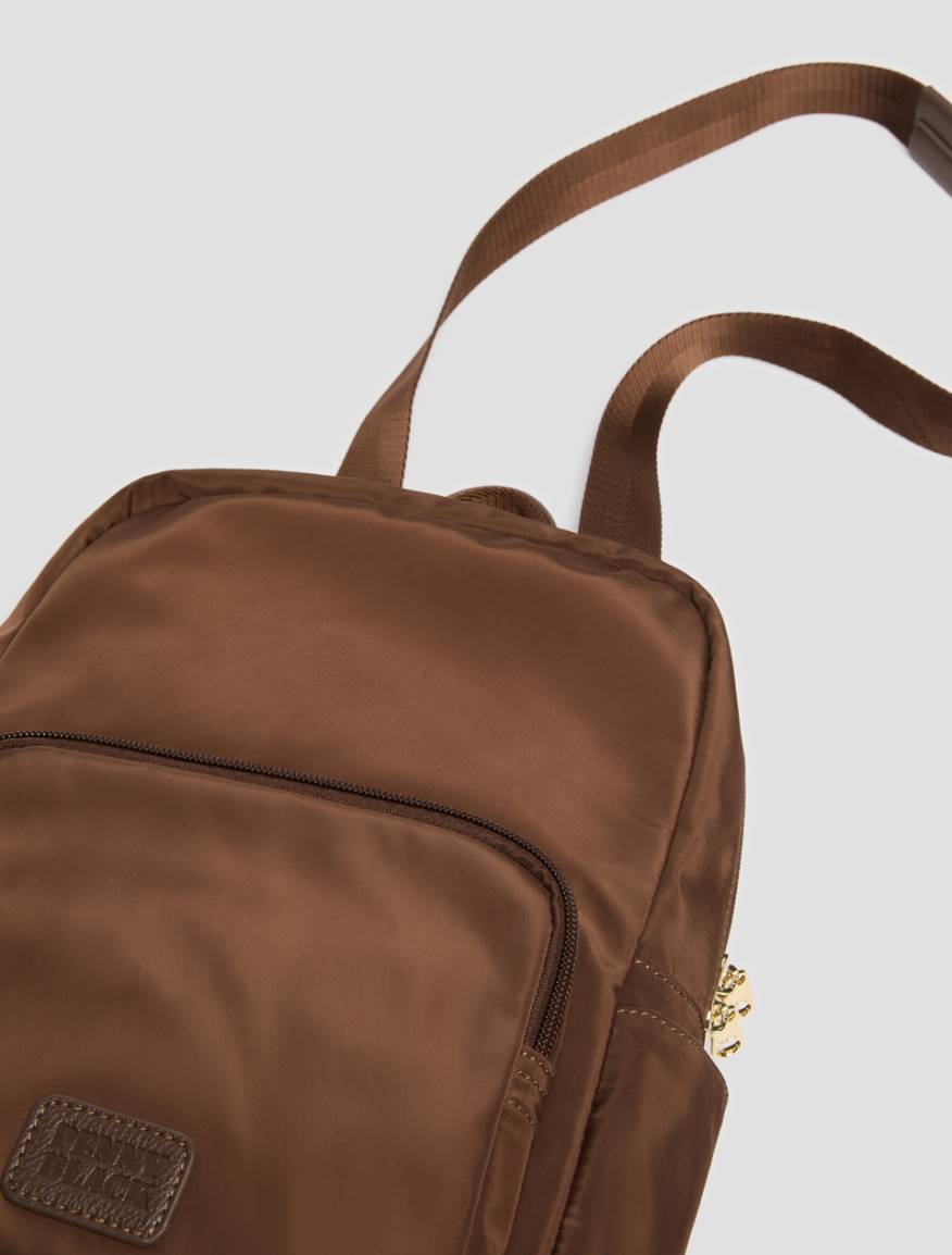 Technical fabric backpack - BROWN - Pennyblack - 3