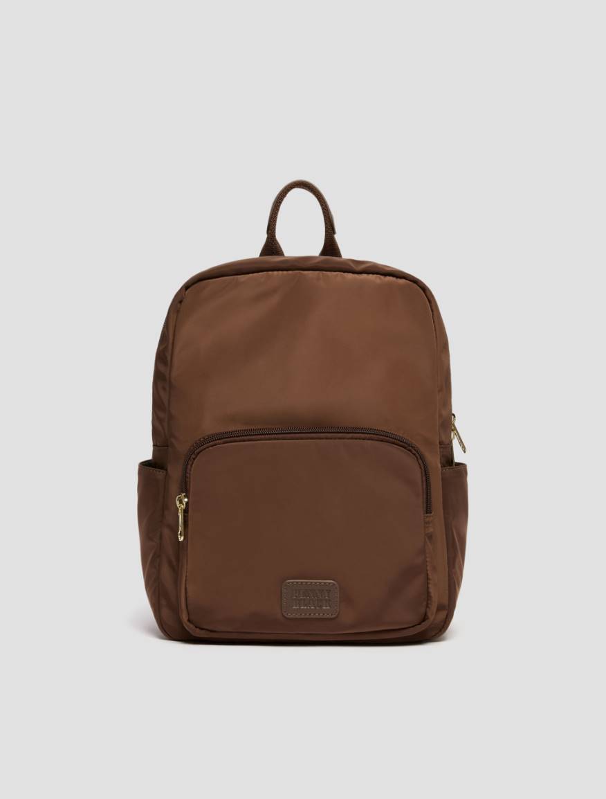 Technical fabric backpack - BROWN - Pennyblack