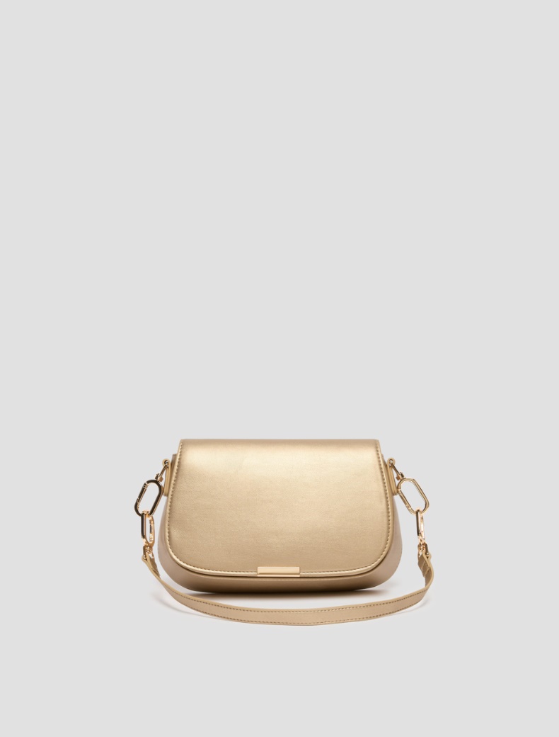 Clutch with double shoulder strap detail Clutch with double shoulder strap detail - GOLD - pennyblack
