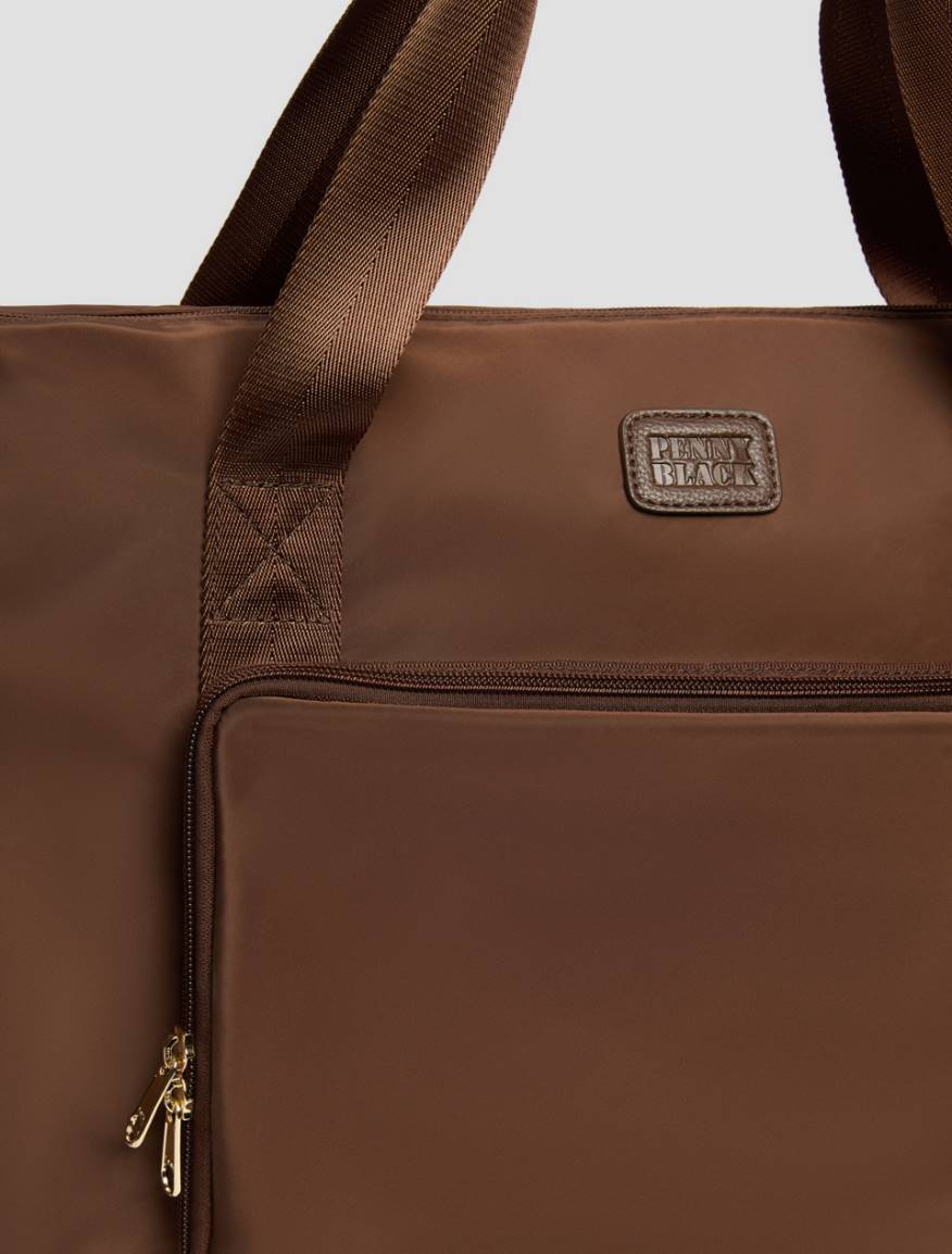 Folding travel bag - BROWN - Pennyblack - 3