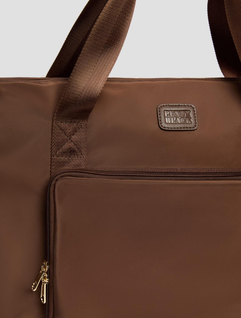 Folding travel bag - BROWN - pennyblack