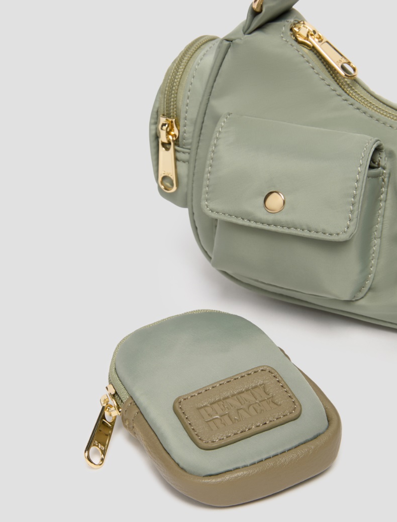 Technical fabric shoulder strap - SAGE GREEN - pennyblack