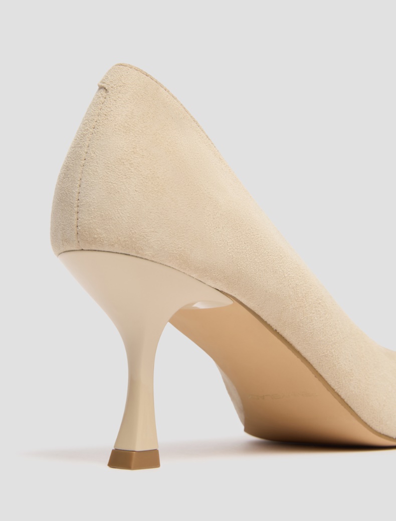 Suede pumps - ECRU - pennyblack