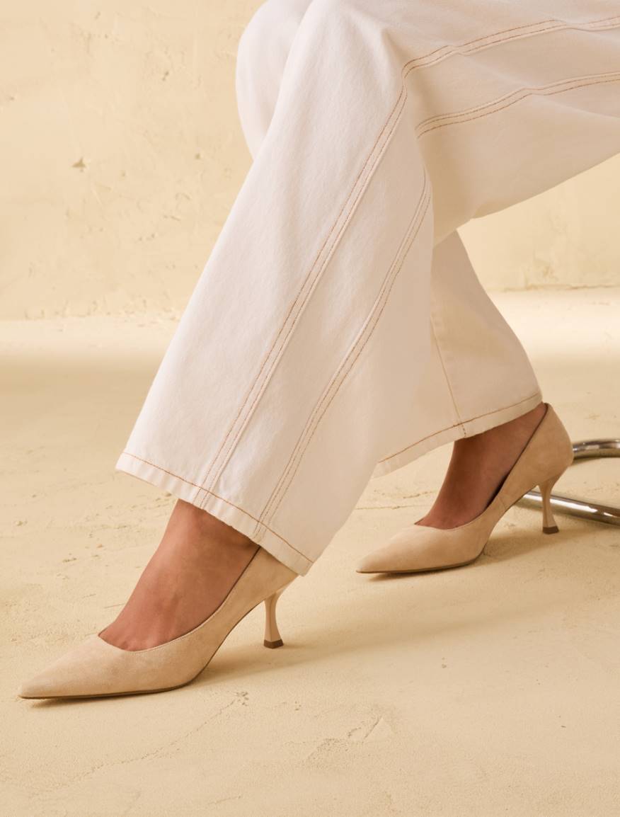 Suede pumps - ECRU - Pennyblack - 4