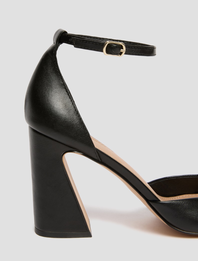 Sandali con tacco a blocco - NERO - pennyblack