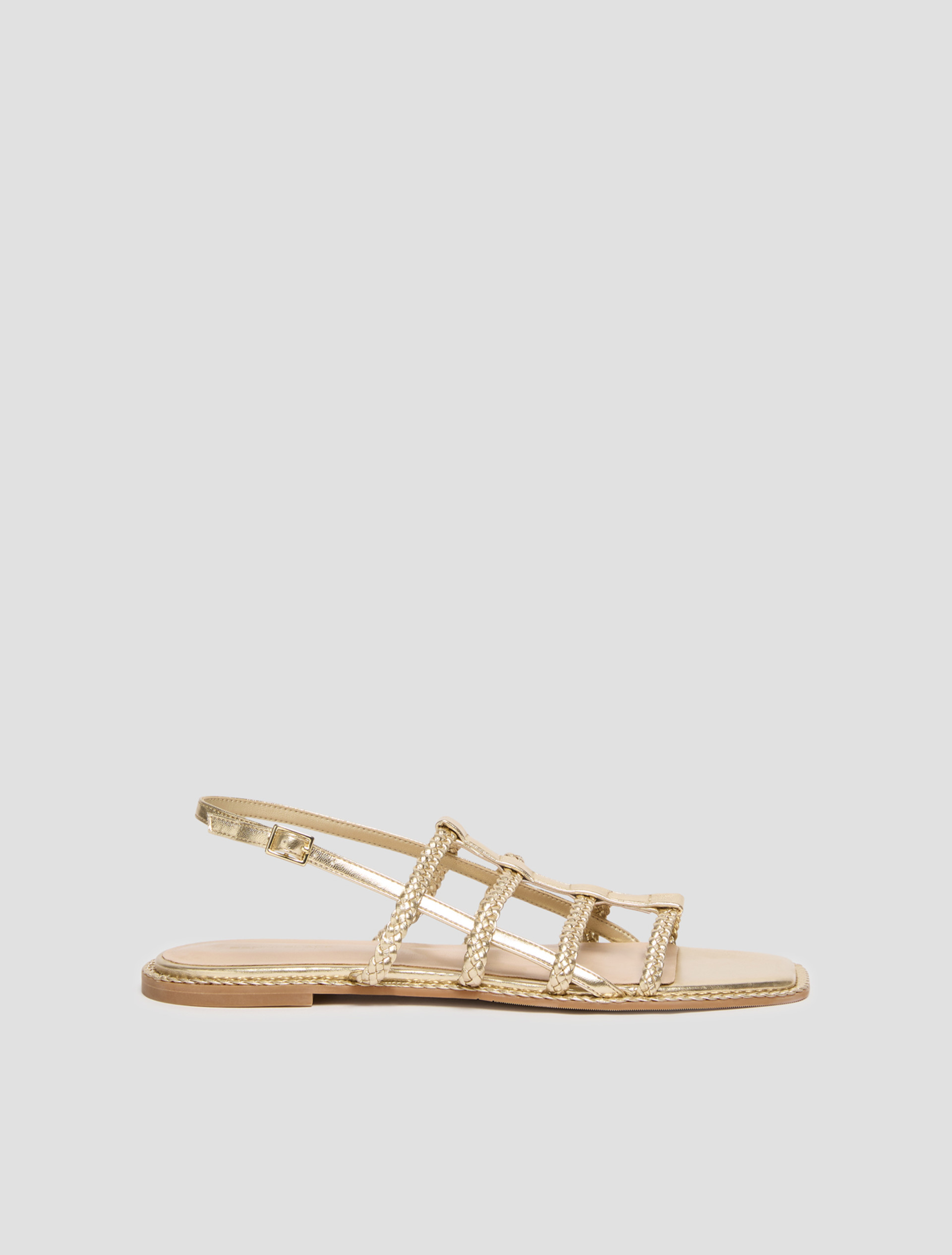 Sandali con listini intrecciati - ORO - pennyblack