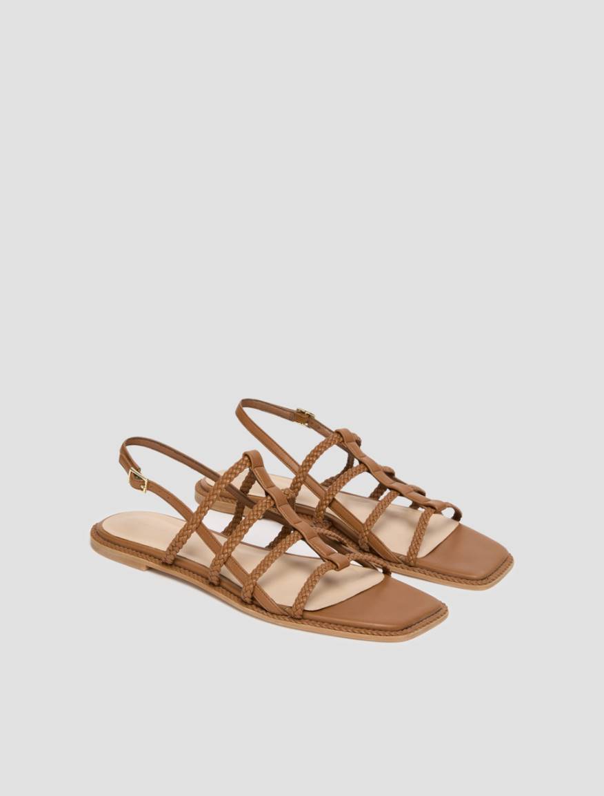 Criss-cross-strap sandals - TOBACCO - Pennyblack - 2