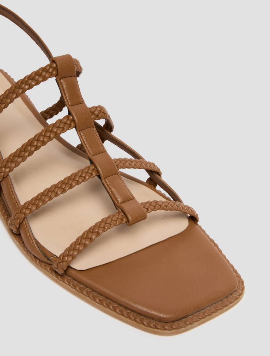 Criss-cross-strap sandals - TOBACCO - Pennyblack - 3