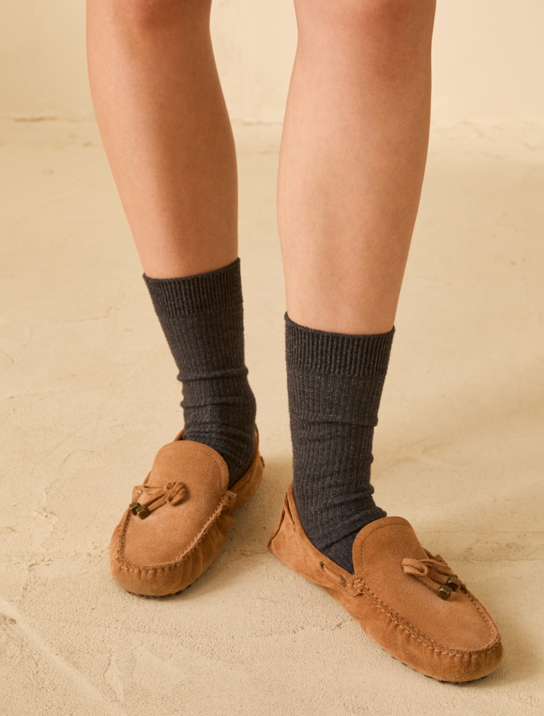 Suede moccasins - BROWN - pennyblack