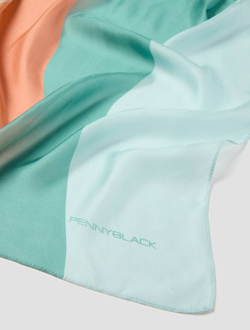 Jacquard silk stole - PINK - Pennyblack - 2