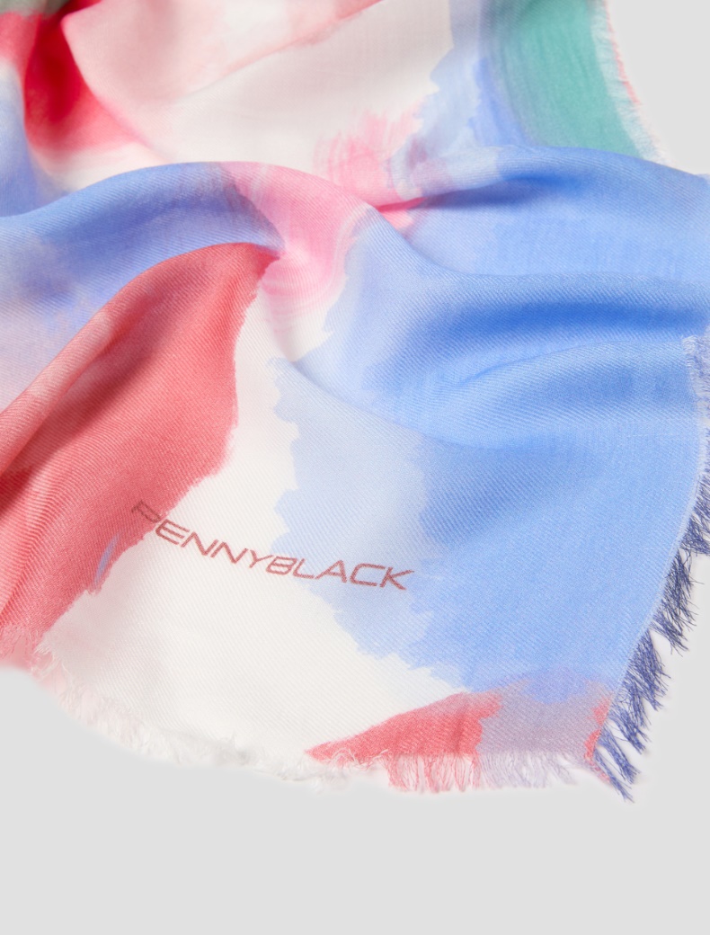 Printed modal stole - MULTICOLOUR - pennyblack